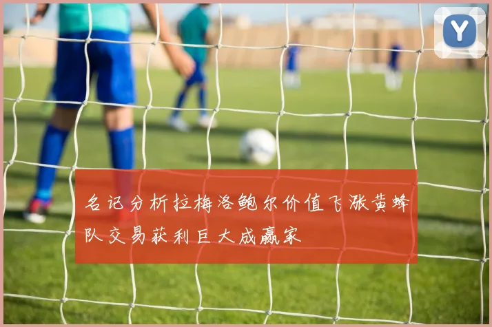 名记分析拉梅洛鲍尔价值飞涨黄蜂队交易获利巨大成赢家